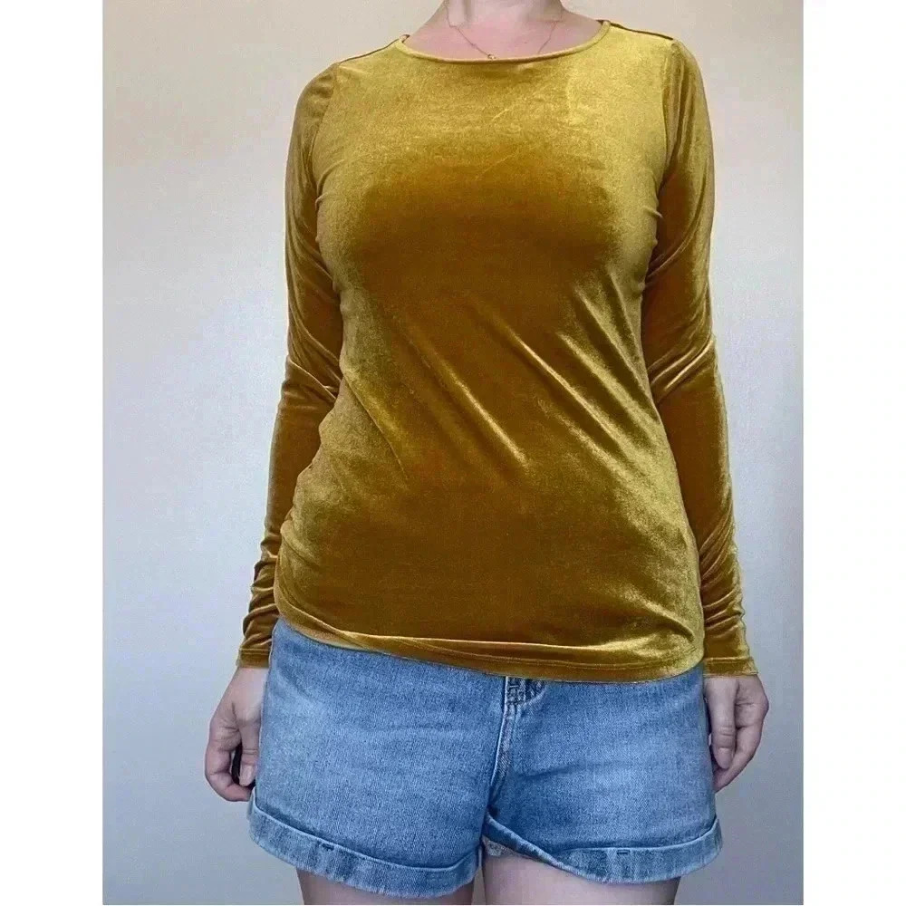 Boden SUKI Long Sleeve Women's Velvet Top